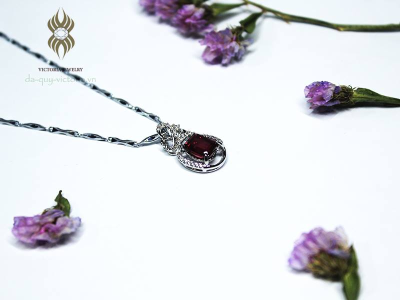 Mặt Dây Chuyền Đá Thạch Lựu ( Garnet) - NT39G4